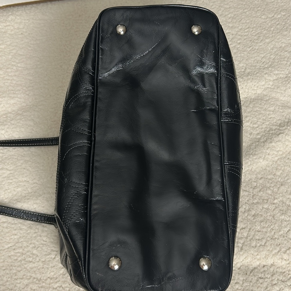 Coach Carryall Black Patent Leather Bag - Picture 7 of 13